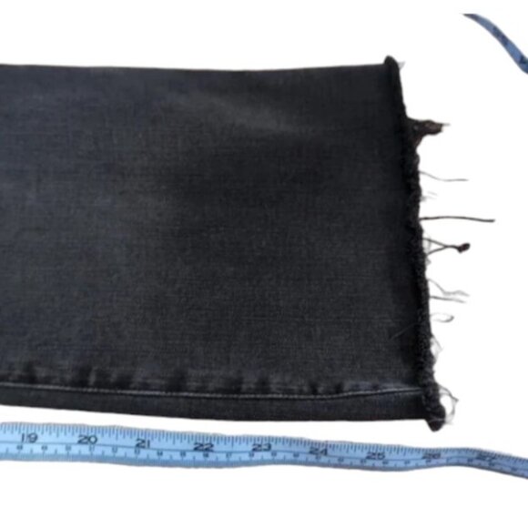 Frame black le crop mini boot cut raw edge jeans size 31 - Picture 12 of 12